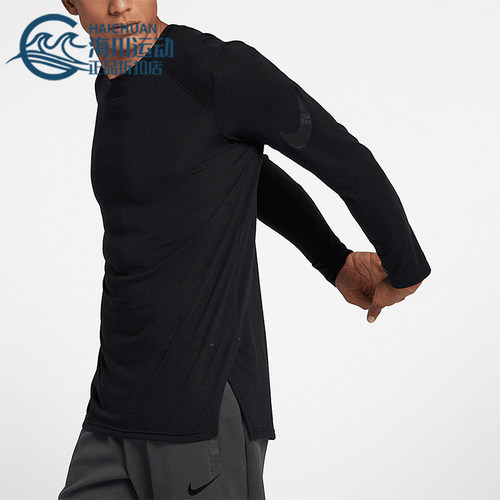 Nike/耐克正品新款男士篮球运动休闲圆领长袖T恤891602-010