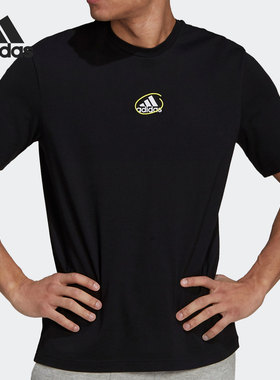 Adidas/阿迪达斯正品 当季男子新款运动型格短袖T恤GQ8308
