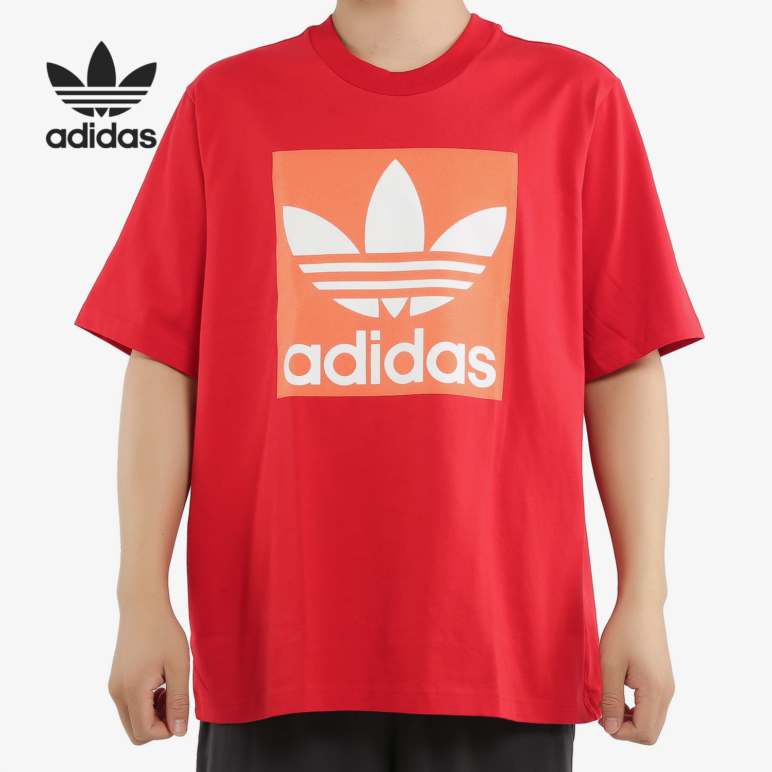 Adidas/阿迪达斯正品新款 男子OVERSIZED TEE圆领短T恤 FK9991