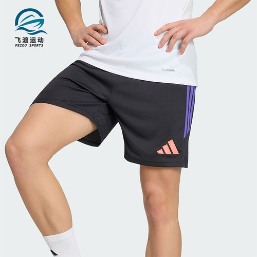 Adidas/阿迪达斯正品夏季款男士运动简约刺绣训练短裤KS0301