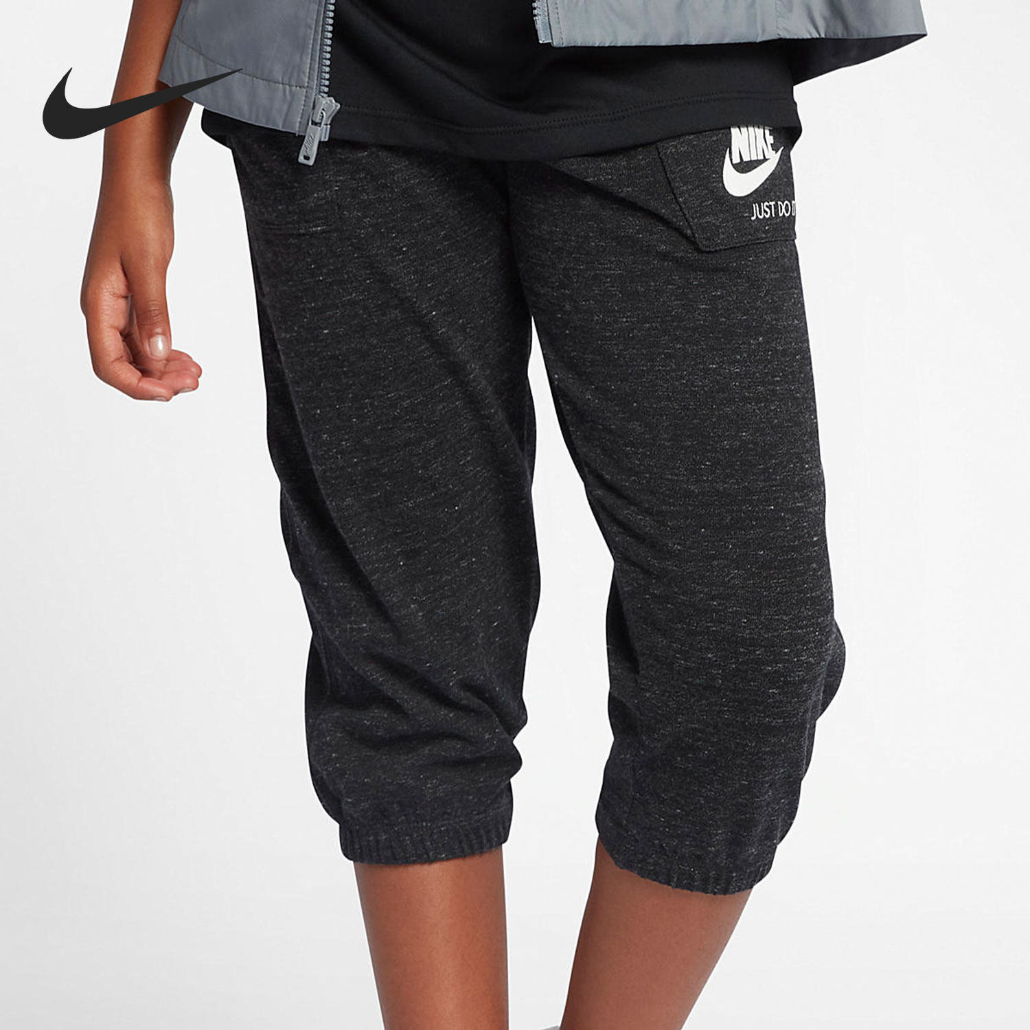 Nike/耐克正品当季新款运动休闲透气大童七分裤 728403-010,童装/婴儿装/亲子装,裤子,淘宝优惠券,粉丝福利购,淘宝优惠卷