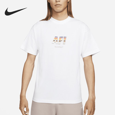 Nike/耐克正品NRG AF1男士简约印花运动透气短袖DR5756-100