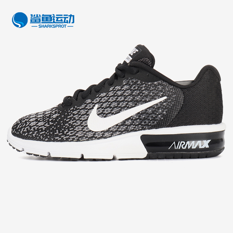 Nike/耐克正品 气垫运动休闲女子网面 轻便黑白跑步鞋 852465