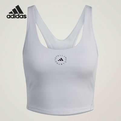 Adidas/阿迪达斯正品YOGA CROPTOP女士短款瑜伽紧身背心JN0548