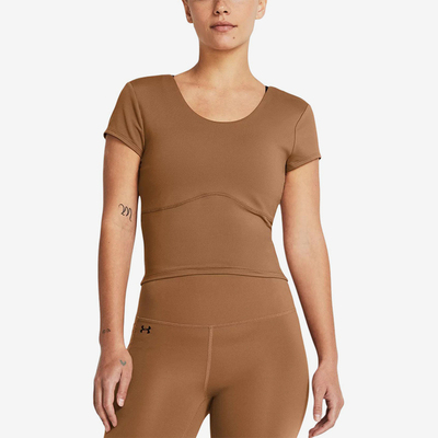 UA/安德玛正品Meridian SS Fitted女士复古短袖T恤1379156-253