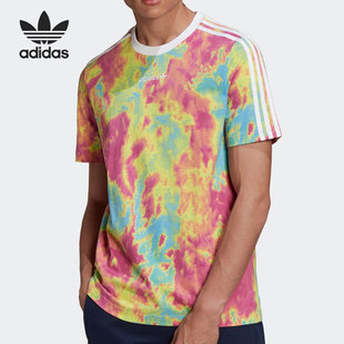 男子休闲透气运动短袖 Adidas 新款 当季 GN2105 阿迪达斯正品