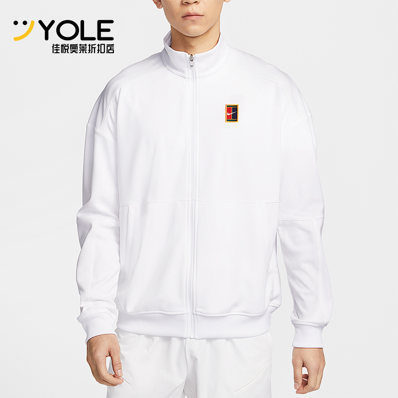 Nike/耐克正品Court Heritage男士网球经典薄绒外套FZ6926-100