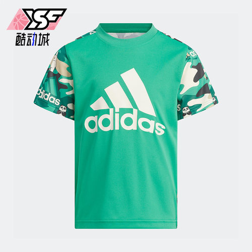 阿迪达斯新款儿童休闲短袖