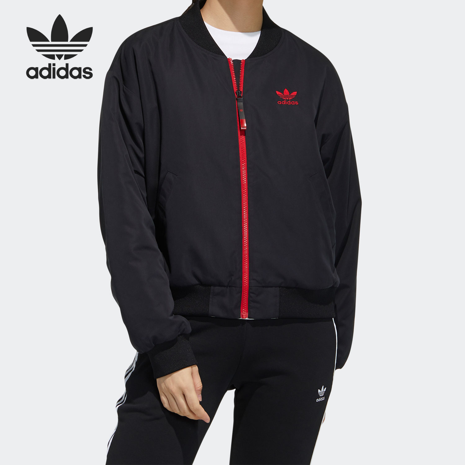 阿迪达斯女子运动保暖棉服