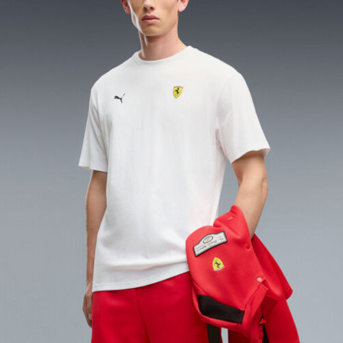 Puma彪马正品FERRARI法拉利赛车系列男罗纹圆领短袖T恤637015-04