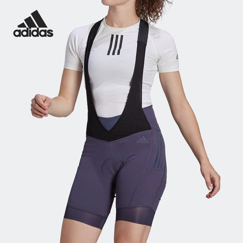 Adidas/阿迪达斯正品THE ADIV 骑行女子运动背带短裤H65314