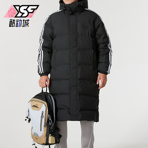 阿迪达斯男士保暖防风羽绒服