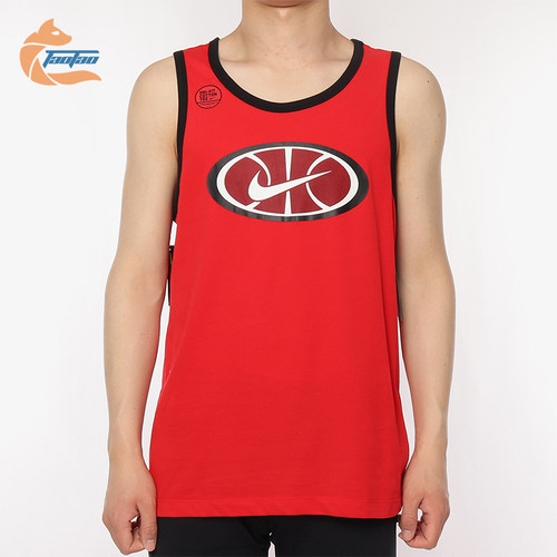 Nike/耐克正品2025男士运动圆领套头透气篮球背心T恤BQ3676-657