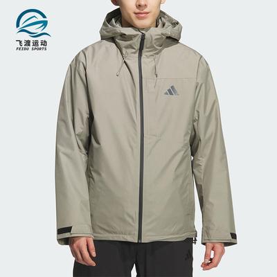Adidas/阿迪达斯正品2025男士连帽保暖三合一羽绒内胆外套KQ5502