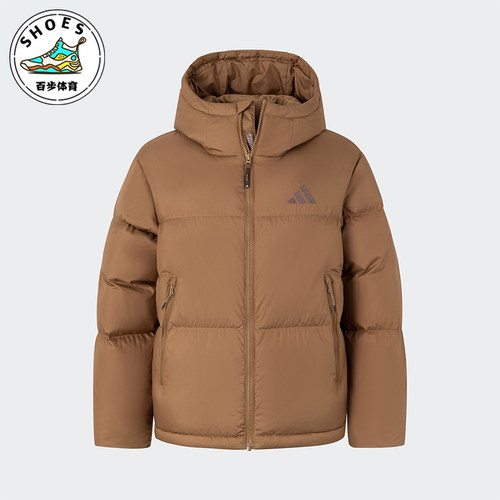 阿迪达斯女士复古户外保暖羽绒服