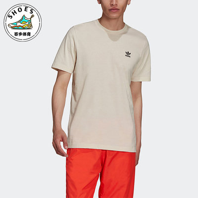 阿迪达斯男士圆领运动休闲短袖