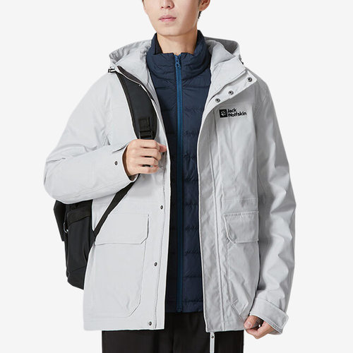 Jack wolfskin/狼爪正品秋季男子运动冲锋衣三合一5121332