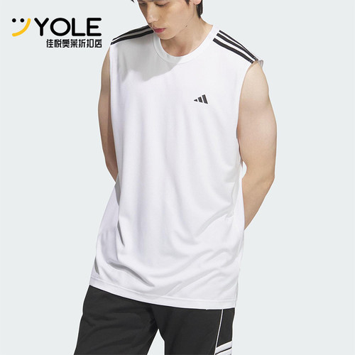Adidas/阿迪达斯正品2025夏季男女透气经典宽松训练背心KE5907
