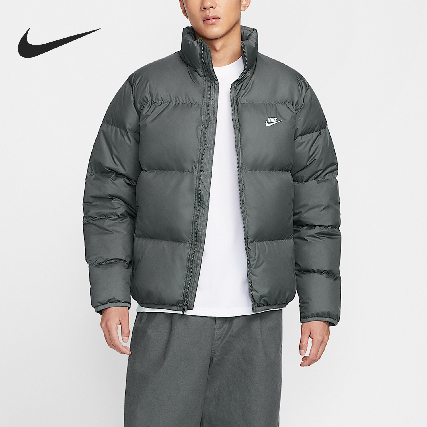Nike/耐克正品2025男士轻盈保暖立领运动羽绒服IB2976-068