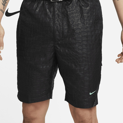 Nike/耐克正品男士系带中腰涤纶纯色直筒系带短裤DX9212-011