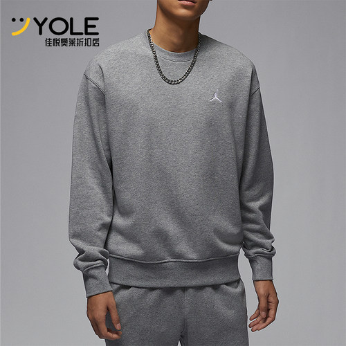 Nike/耐克正品Jordan男士针织宽松经典圆领卫衣FV7296-091
