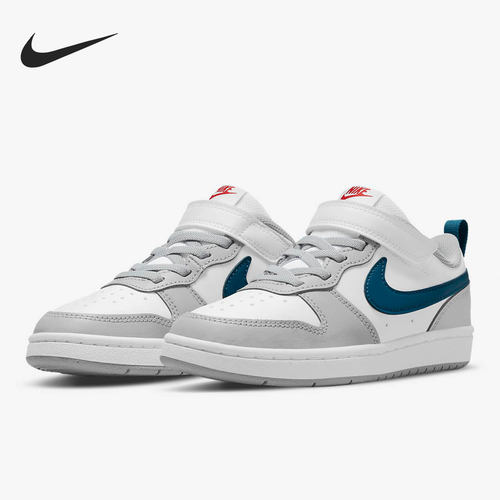 Nike/耐克正品Court Borough Low 2 大童运动鞋 BQ5451-117