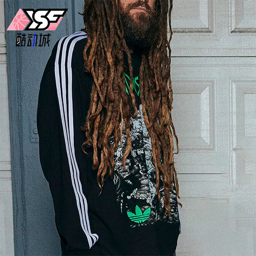 阿迪达斯男士圆领长袖T恤