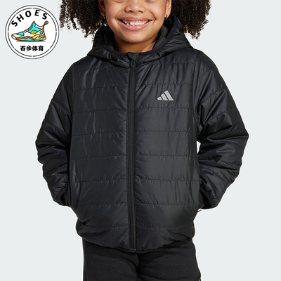 Adidas/阿迪达斯正品LK ESS LPAD JKT小童休闲保暖连帽棉服JL7442