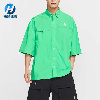 Nike/耐克正品夏季男士翻领简约时尚运动经典短袖刺绣HJ2884-388