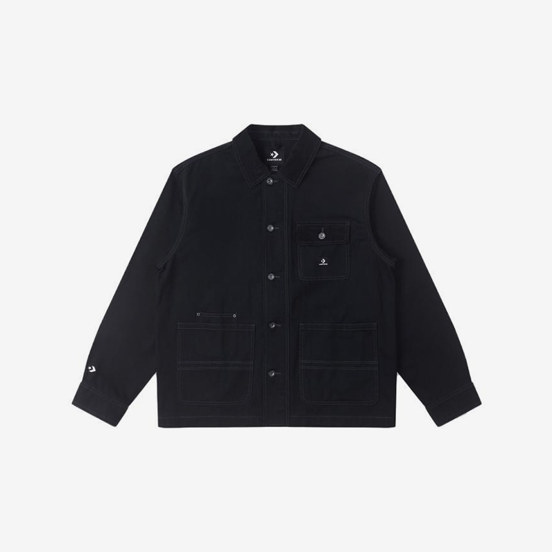 Converse/匡威正品2025新款男女户外休闲翻领外套10026550-A01