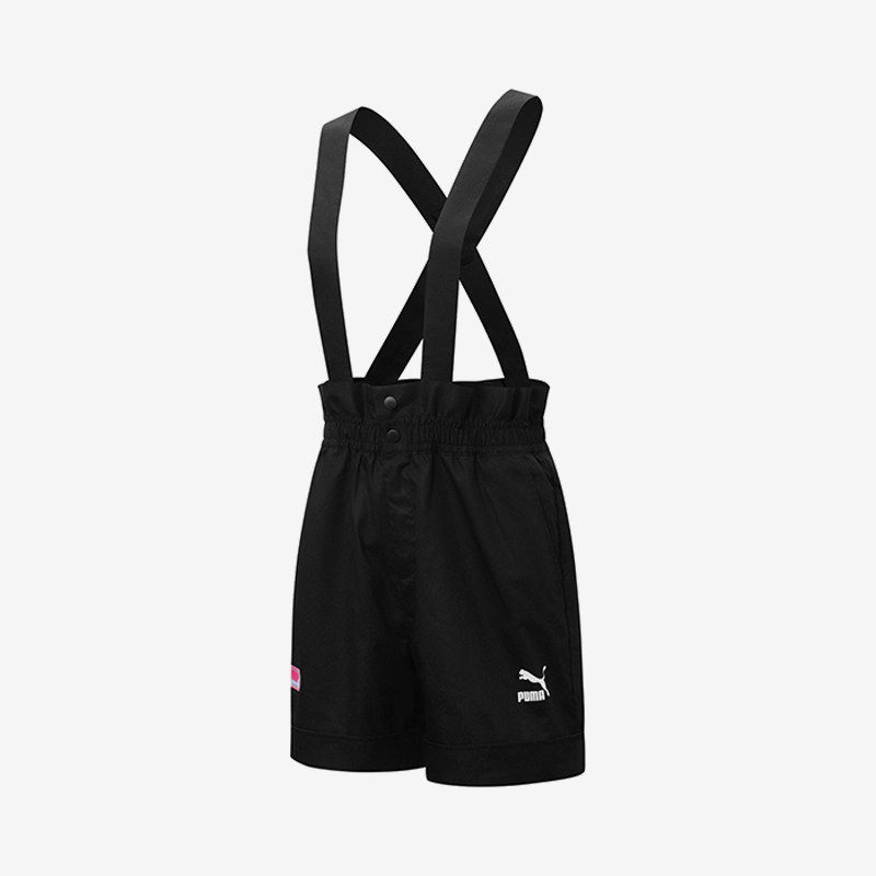 Puma/彪马正品秋季新款女子休闲复古可爱运动背带短裤537516,运动服/休闲服装,运动中长裤／短裤,淘宝优惠券,粉丝福利购,淘宝优惠卷