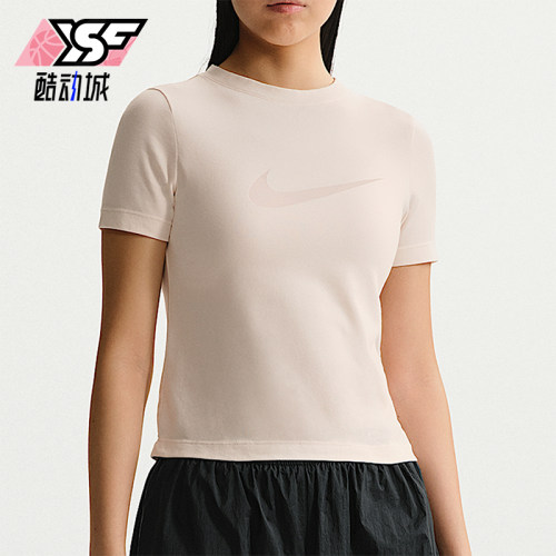 Nike/耐克正品Sportswear女士圆领透气修身经典短袖T恤IO1517-103