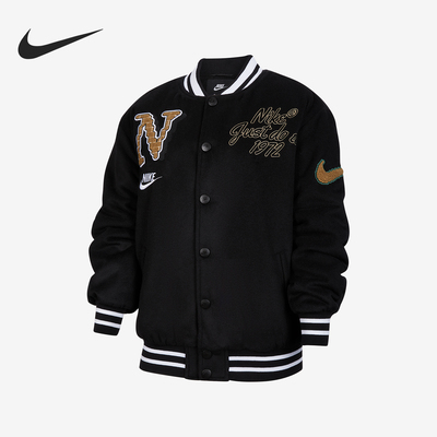 Nike/耐克正品Just Do It大童时尚经典休闲刺绣夹克IQ2833-010