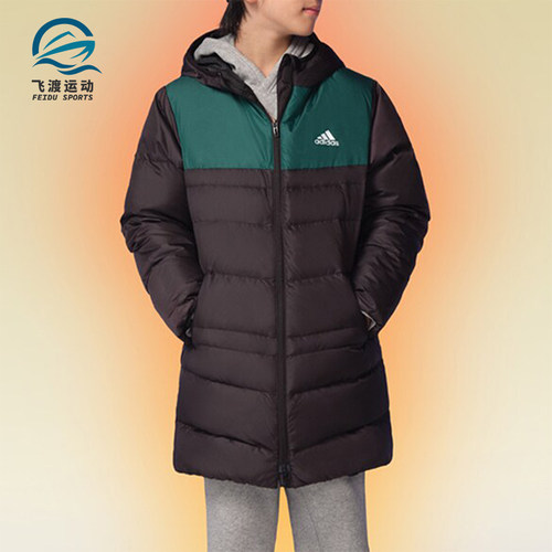 阿迪达斯儿童保暖连帽羽绒服