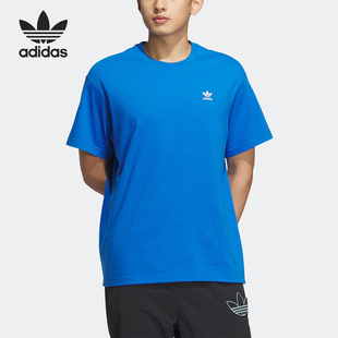 简约干爽短袖 三叶草男女同款 T恤IK8652 阿迪达斯正品 Adidas