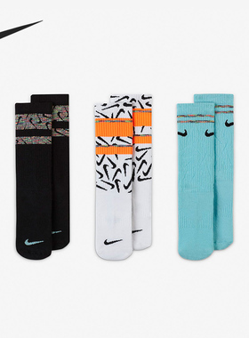 Nike/耐克正品男女时尚休闲潮流运动袜子三双装 DA2405-902