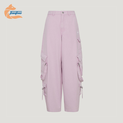 Adidas/阿迪达斯正品新款女士经典宽松经典时尚牛仔长裤KU9536