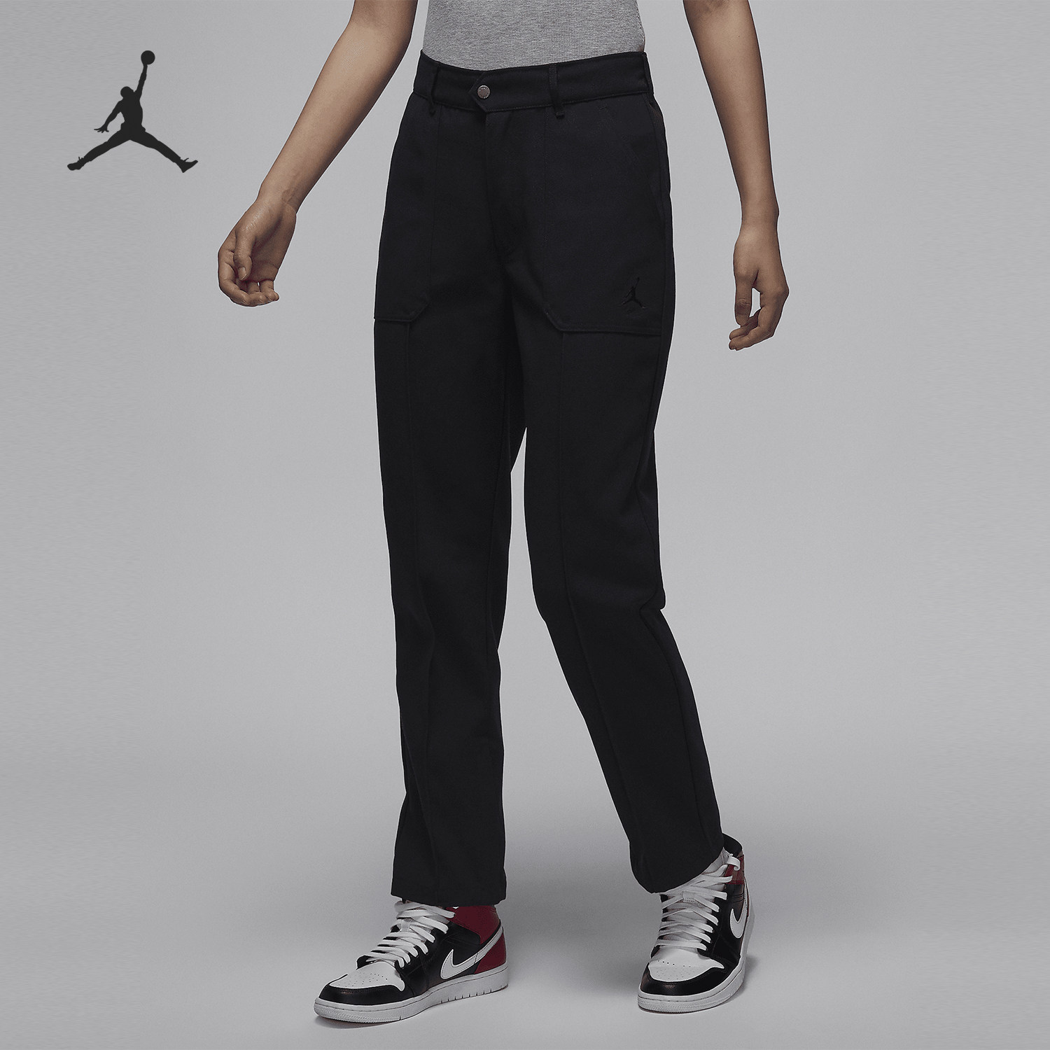 Nike/耐克正品JORDAN女士梭织直筒简约休闲长裤FN5447-010,运动服/休闲服装,运动长裤,淘宝优惠券,粉丝福利购,淘宝优惠卷