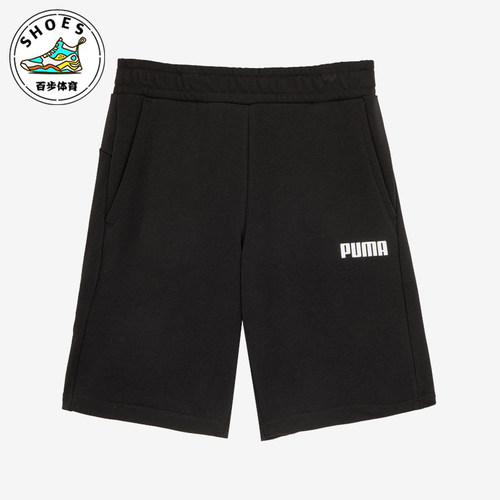 Puma/彪马正品男士透气舒适运动松紧印花休闲短裤848739-01