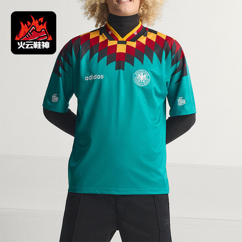 Adidas/阿迪达斯正品新款男士复古足球经典休闲文化短袖JZ6941