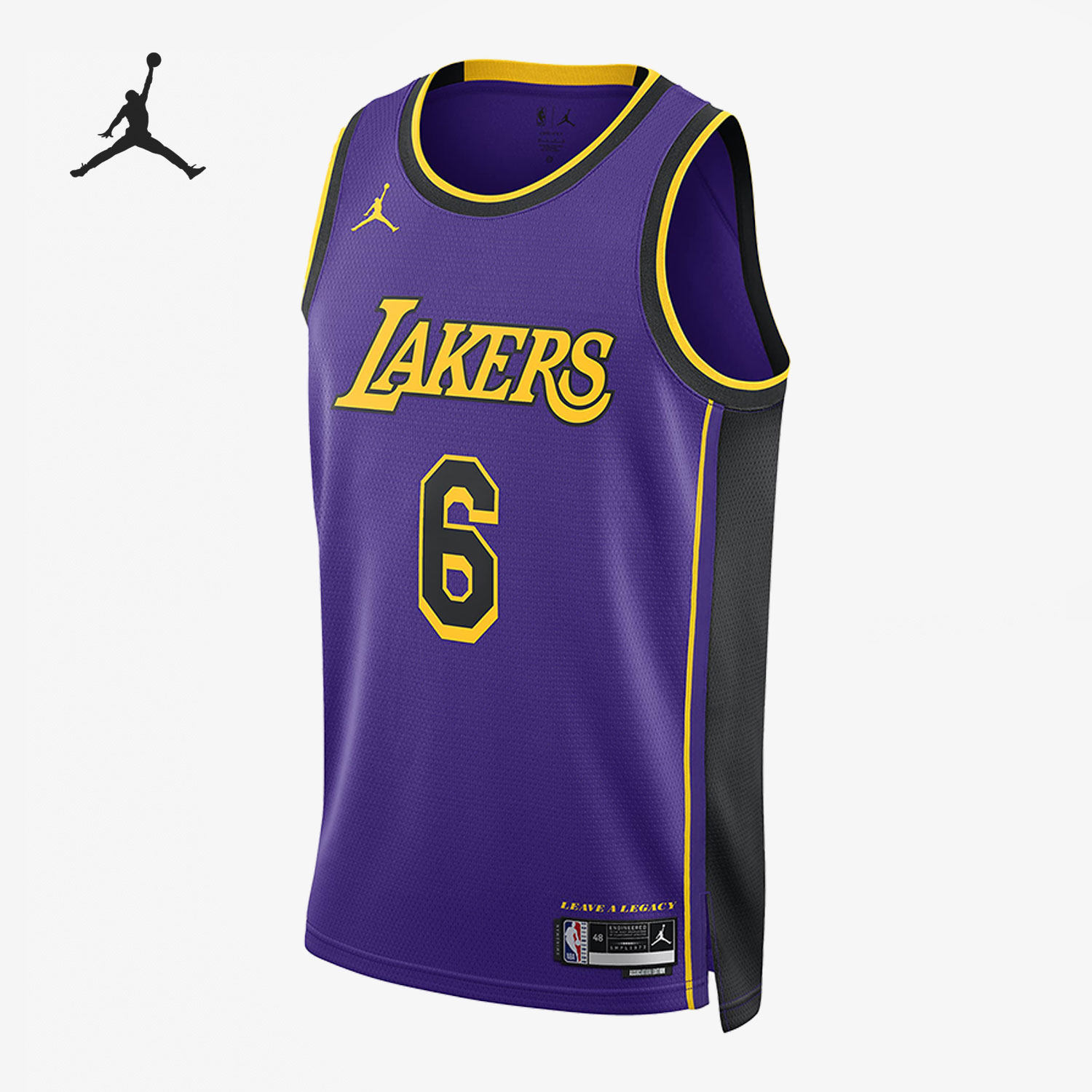 Nike/耐克正品Jordan洛杉矶湖人队男子透气篮球无袖T恤DO9530