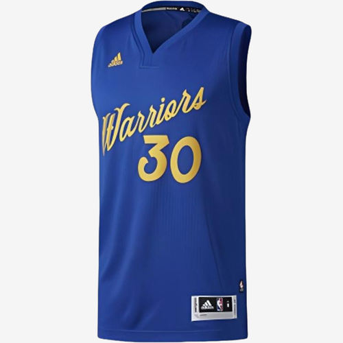 Adidas阿迪达斯正品NBA金州勇士男圆领速干球迷版篮球服BT8422