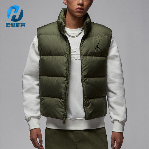 Nike/耐克正品JORDAN男士休闲立领保暖宽松羽绒马甲IF4262-222