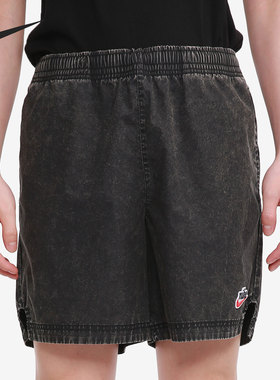 Nike/耐克正品男子复古水洗宽松运动五分牛仔裤 DC1878-010