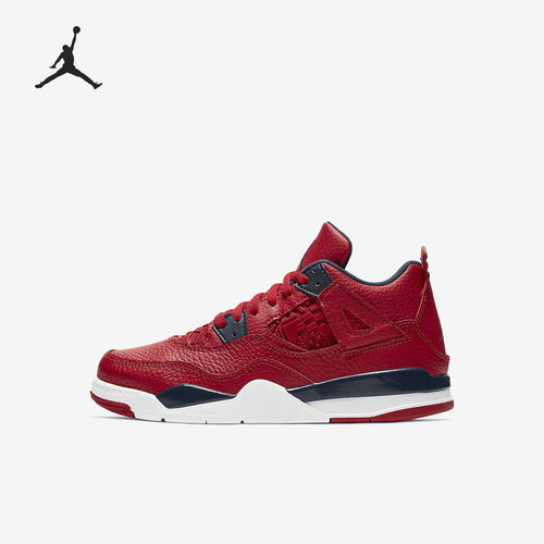 Nike耐克正品Air Jordan 4儿童舒适百搭防滑篮球鞋BQ7669-617