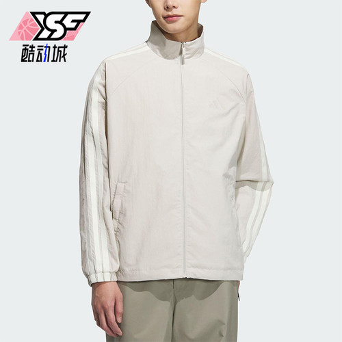 Adidas/阿迪达斯正品2025春款男士经典休闲插肩袖户外外套KC3894