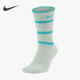 耐克正品 新款 男女条纹运动透气中筒袜一双装 Nike DC3534 302