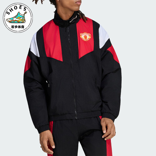 Adidas/阿迪达斯正品男士休闲复古宽松高领夹克外套KH4827