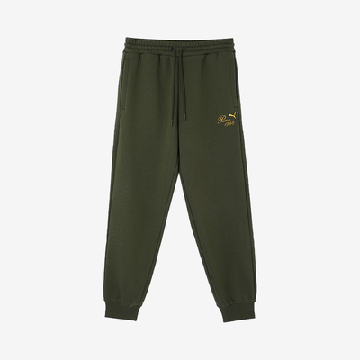 Puma/彪马正品当季男女刺绣宽松针织加绒束脚长裤630973-70