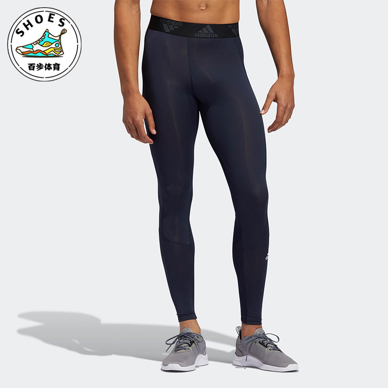 Adidas/阿迪达斯正品夏季男士轻盈透气经典训练运动紧身裤GL9875